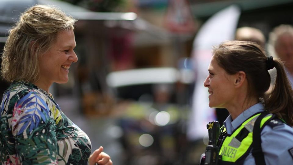 Gespräch bei Coffee with a Cop in Coesfeld